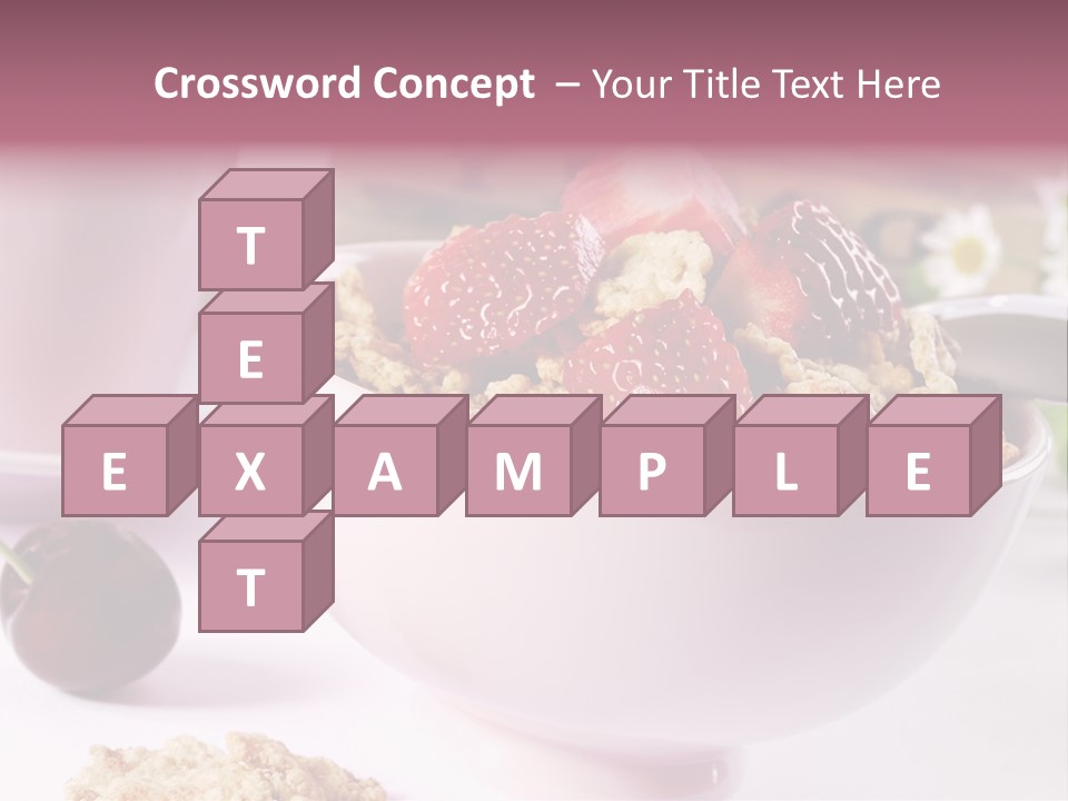 Morning Tasty Fresh PowerPoint Template