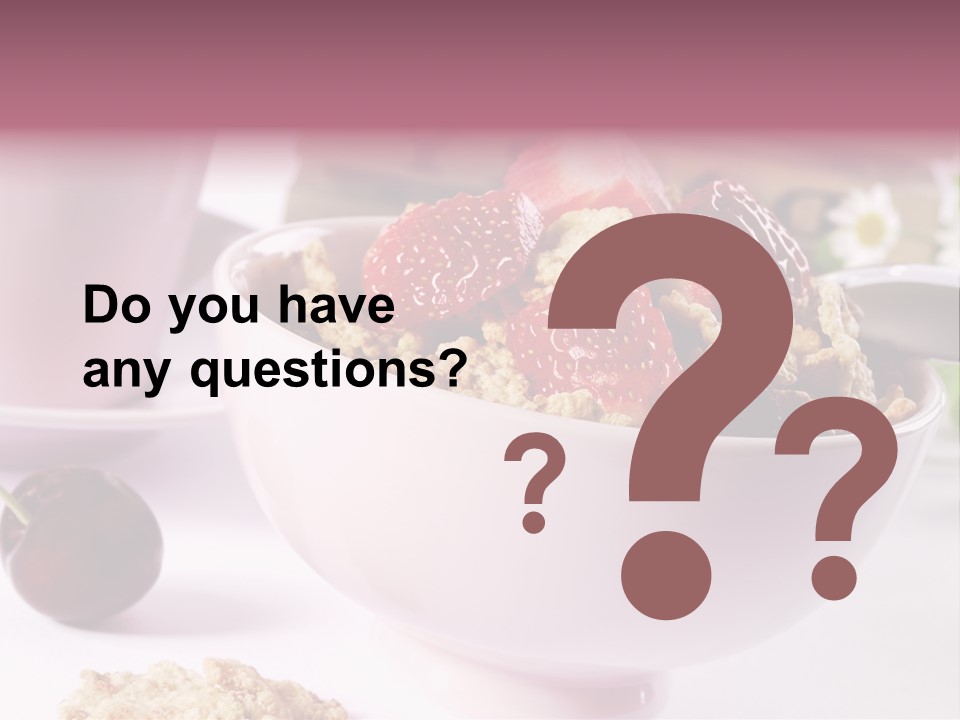 Morning Tasty Fresh PowerPoint Template