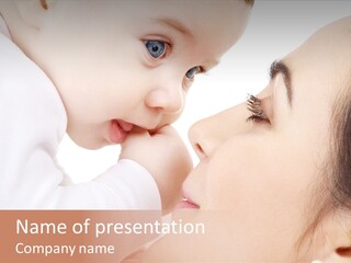 Son White Embrace PowerPoint Template