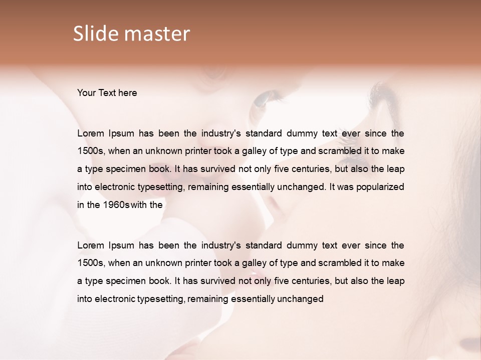 Son White Embrace PowerPoint Template