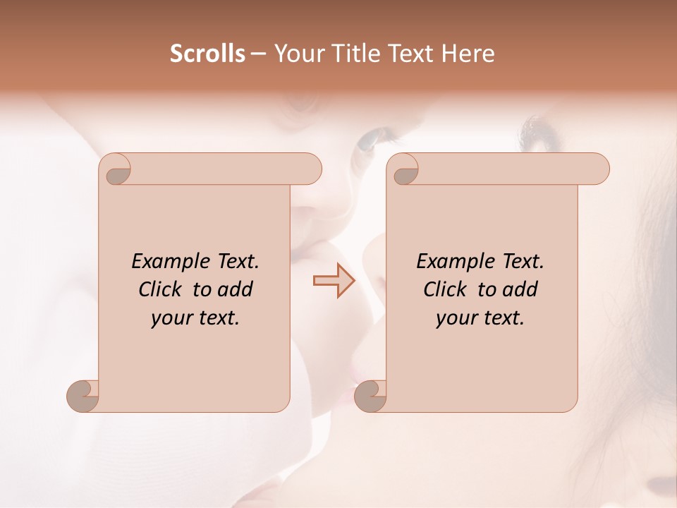 Son White Embrace PowerPoint Template