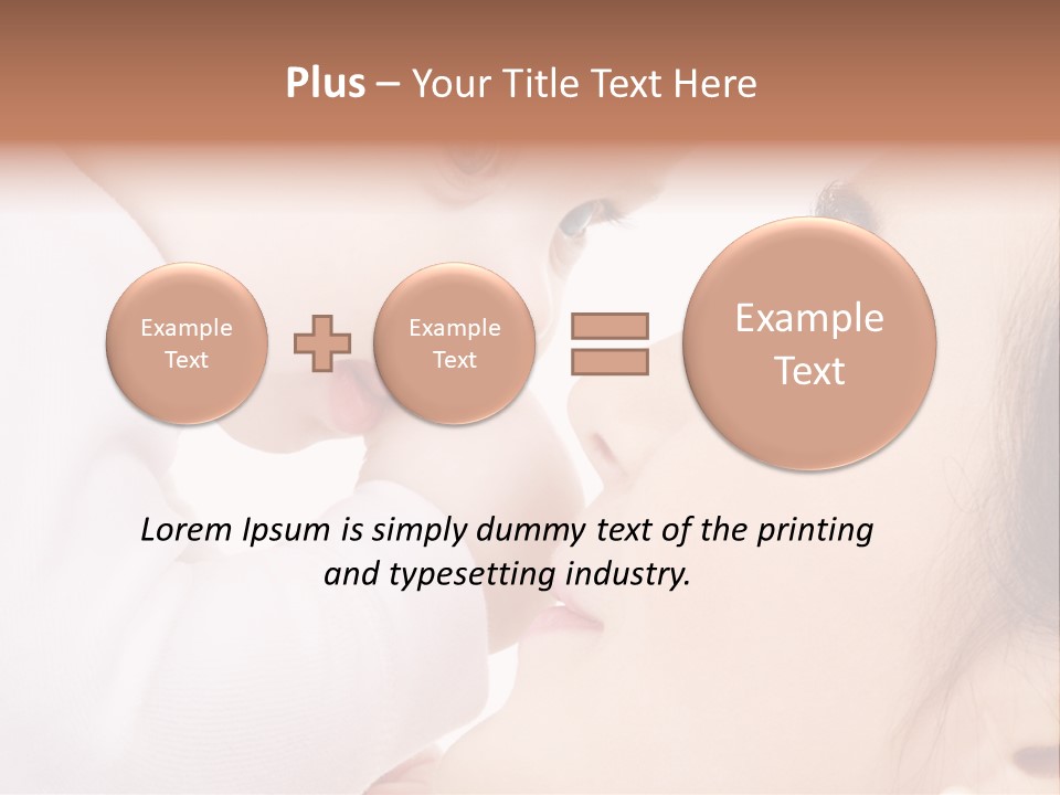 Son White Embrace PowerPoint Template