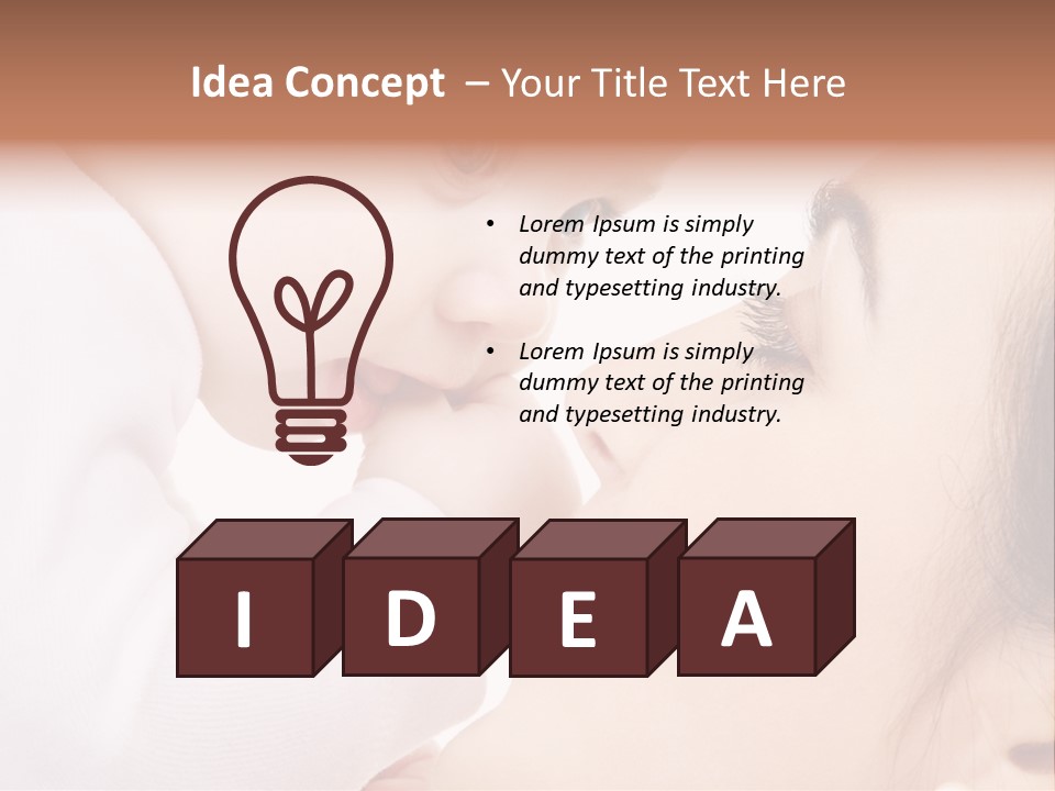 Son White Embrace PowerPoint Template