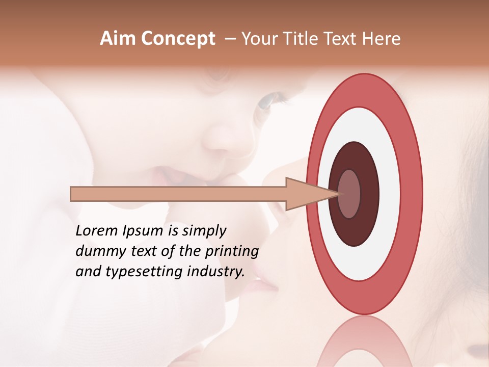 Son White Embrace PowerPoint Template