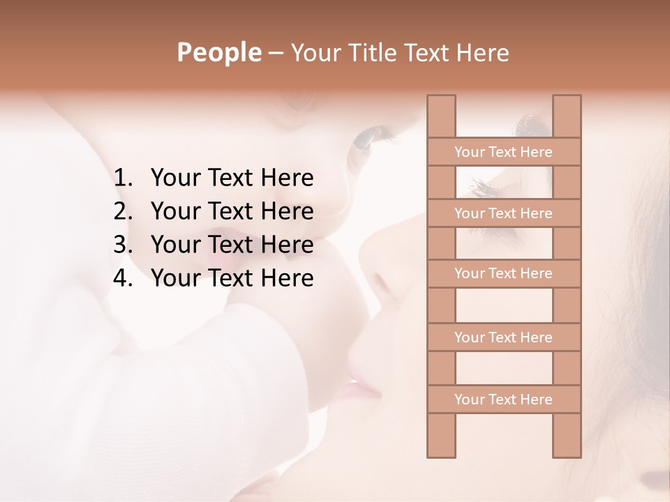 Son White Embrace PowerPoint Template