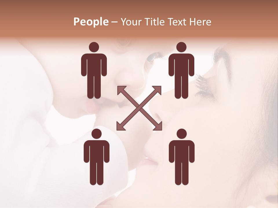 Son White Embrace PowerPoint Template