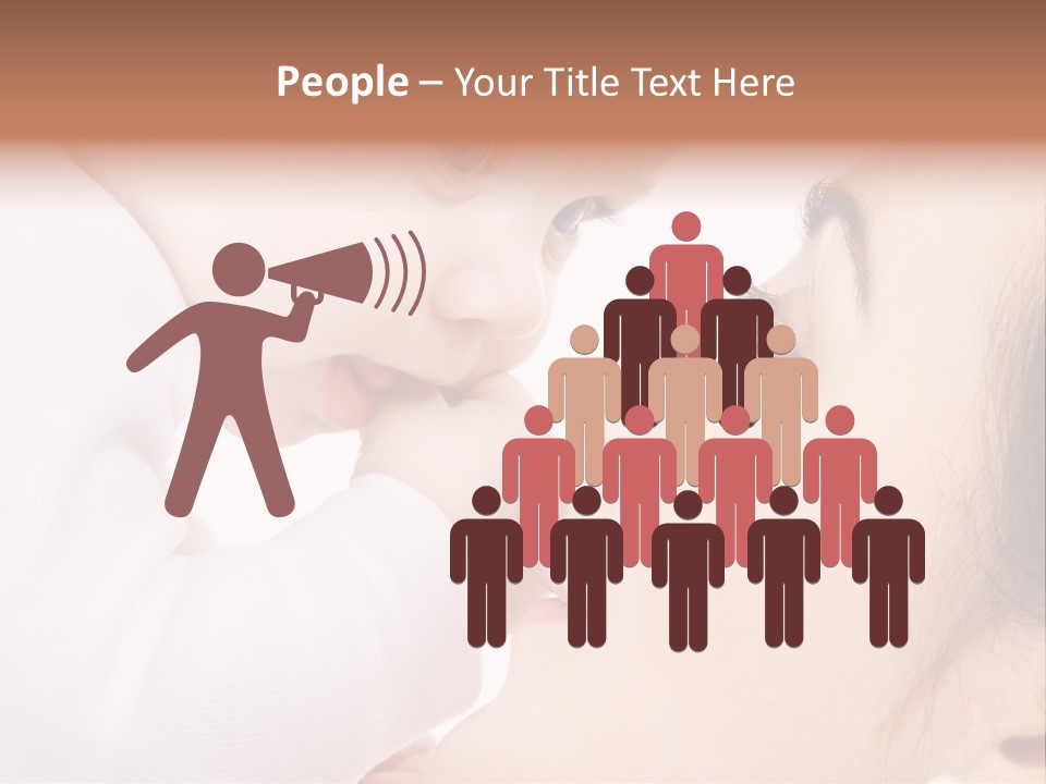 Son White Embrace PowerPoint Template