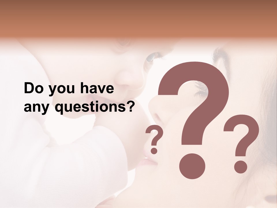 Son White Embrace PowerPoint Template