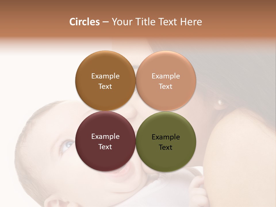 White Mother Woman PowerPoint Template