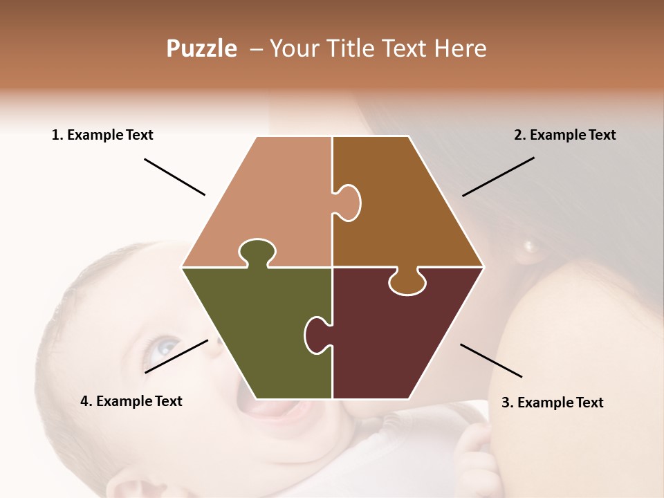 White Mother Woman PowerPoint Template