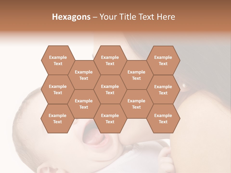 White Mother Woman PowerPoint Template