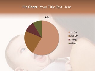 White Mother Woman PowerPoint Template