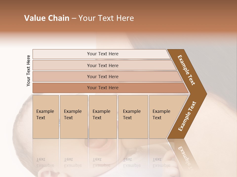 White Mother Woman PowerPoint Template