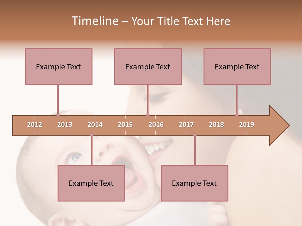 White Mother Woman PowerPoint Template