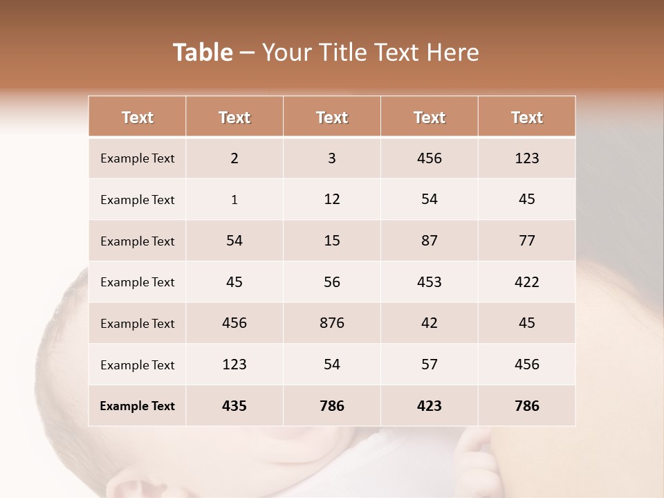 White Mother Woman PowerPoint Template
