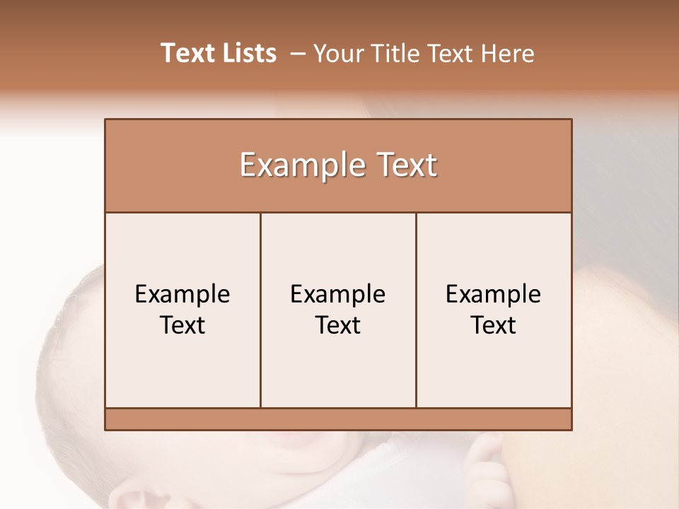 White Mother Woman PowerPoint Template
