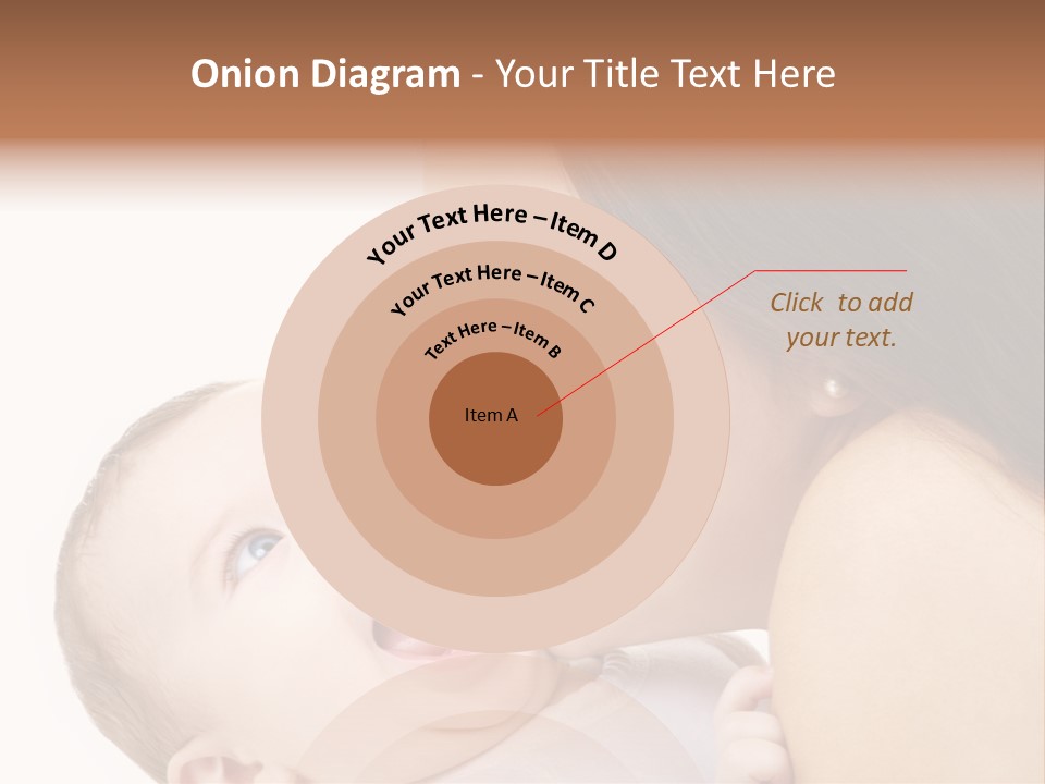 White Mother Woman PowerPoint Template