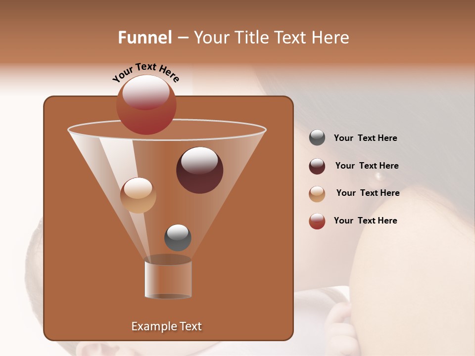 White Mother Woman PowerPoint Template