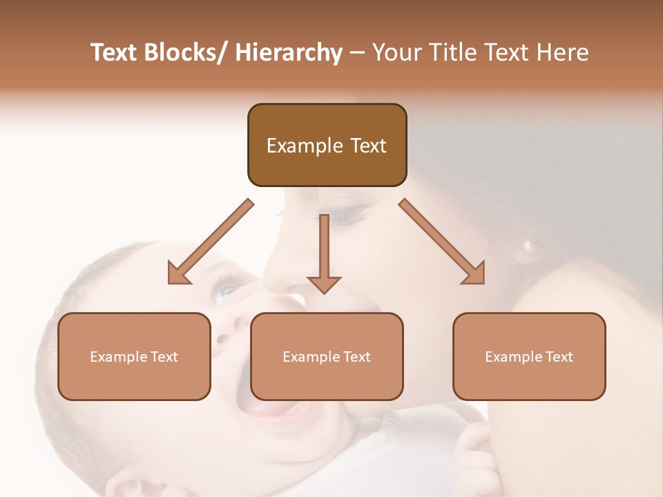 White Mother Woman PowerPoint Template