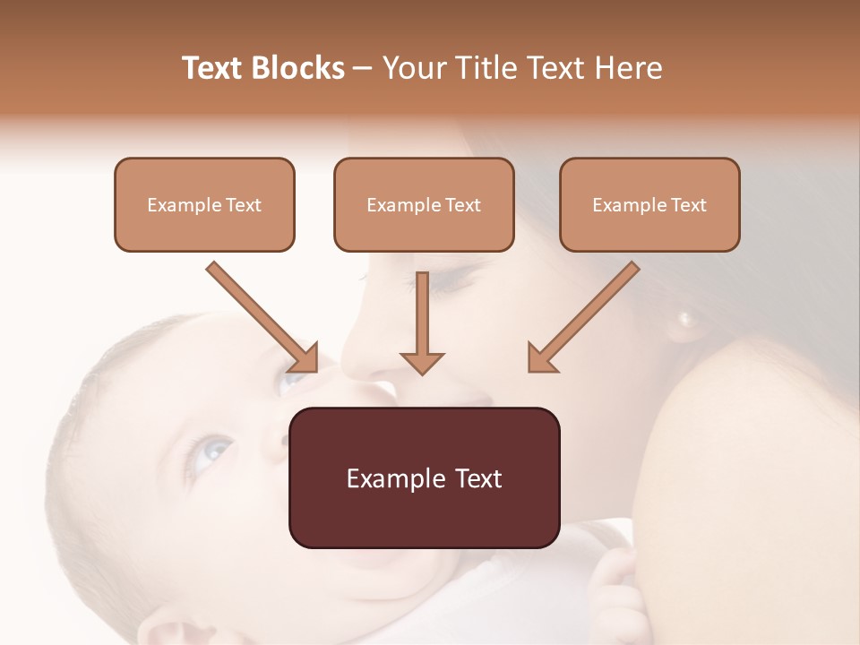 White Mother Woman PowerPoint Template