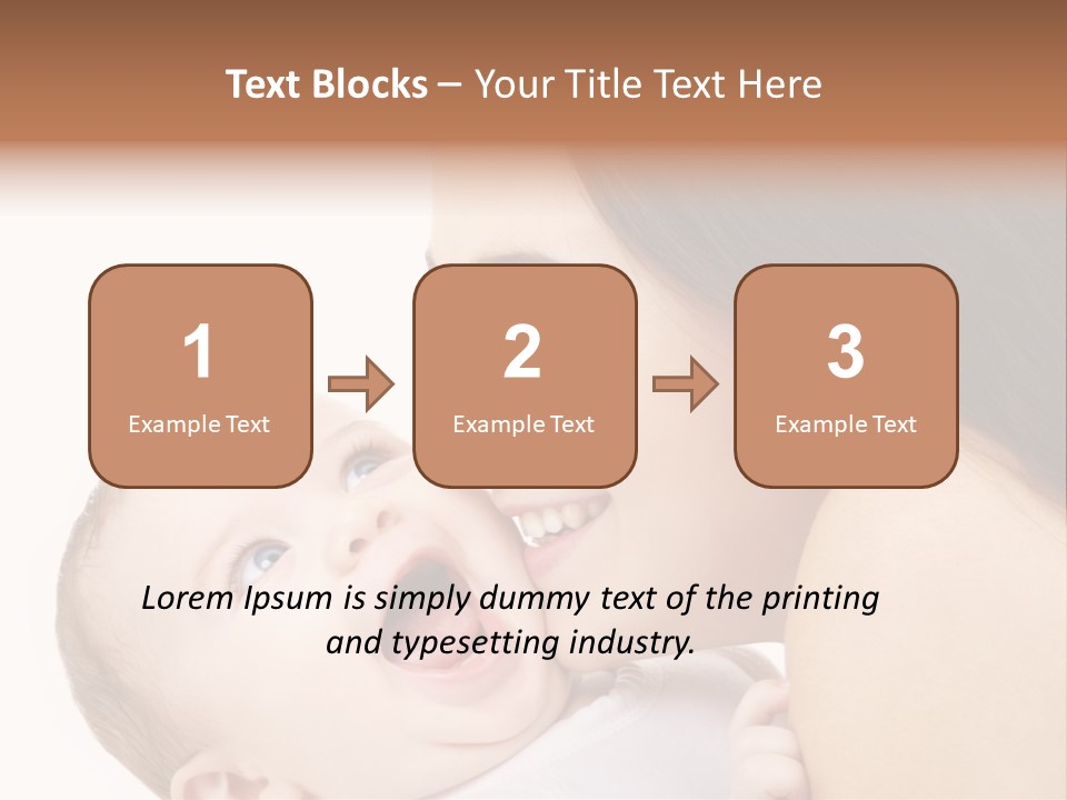 White Mother Woman PowerPoint Template