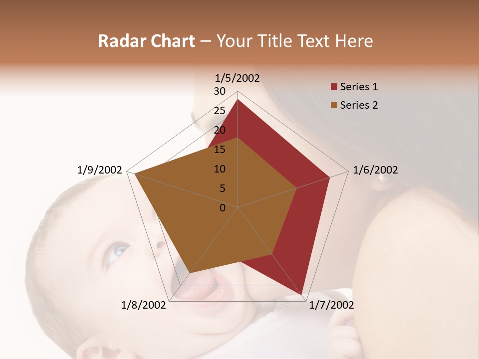White Mother Woman PowerPoint Template