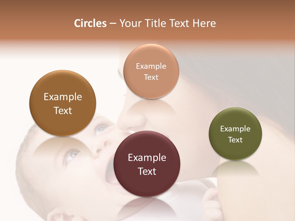 White Mother Woman PowerPoint Template