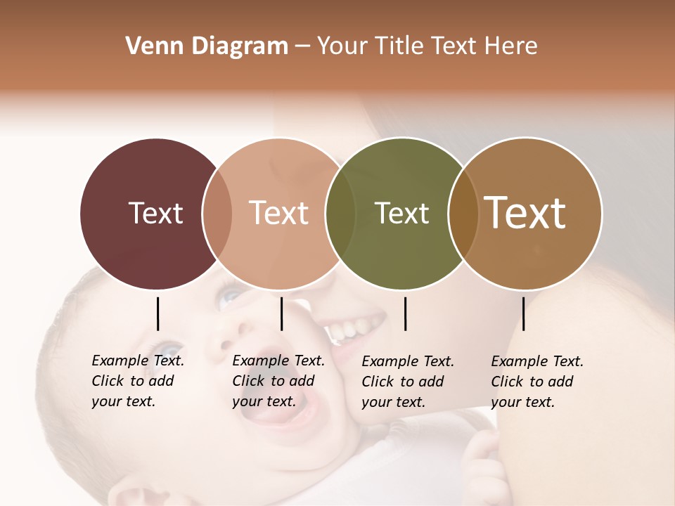 White Mother Woman PowerPoint Template