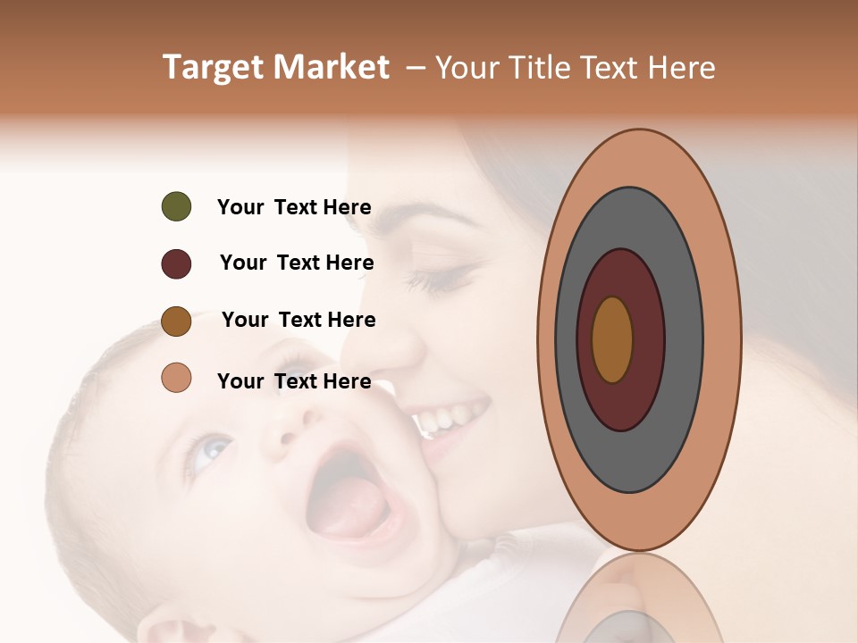 White Mother Woman PowerPoint Template