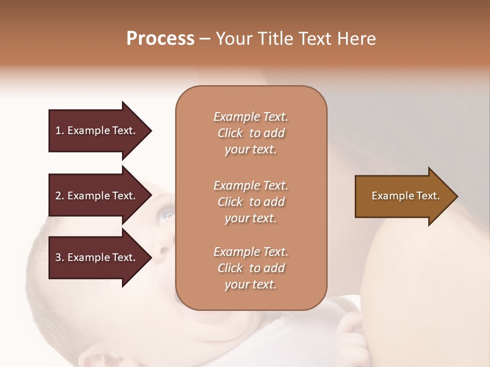 White Mother Woman PowerPoint Template