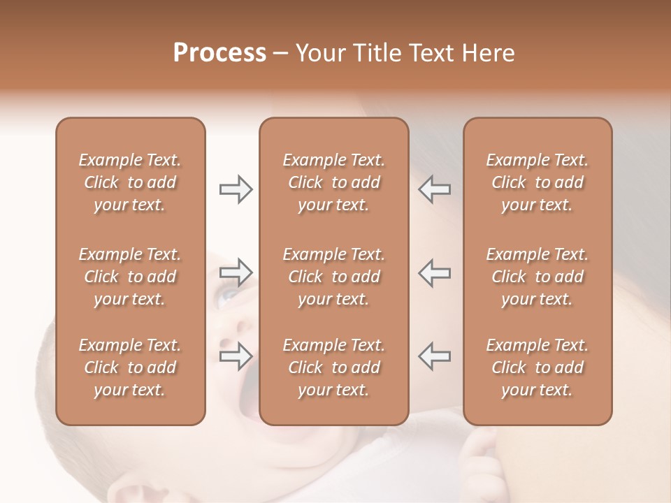 White Mother Woman PowerPoint Template