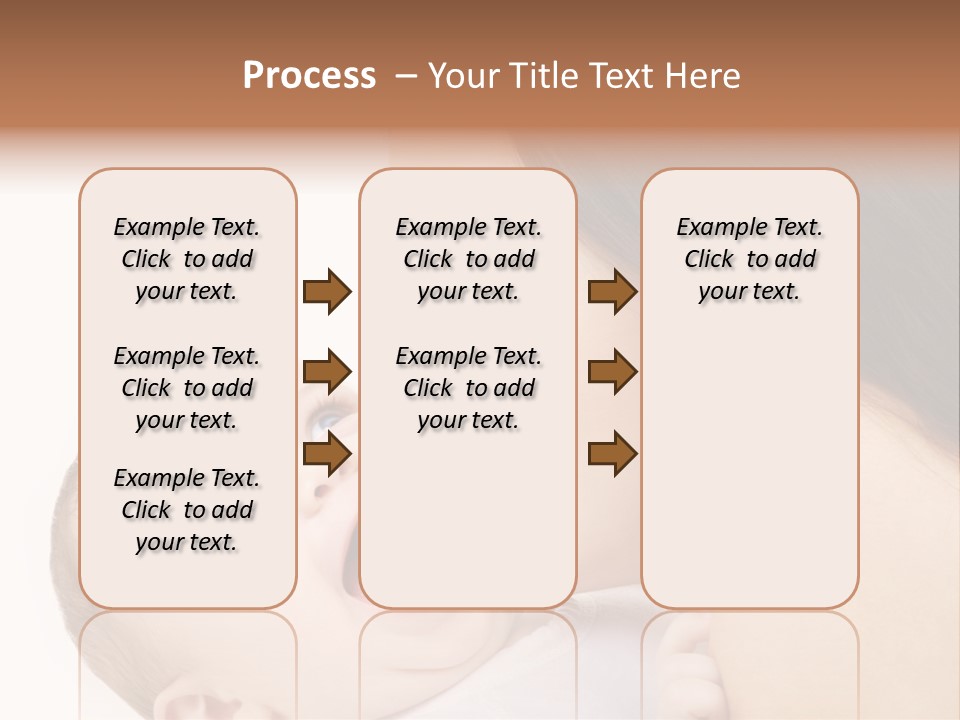 White Mother Woman PowerPoint Template