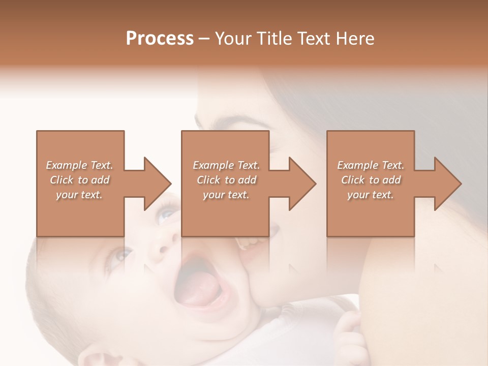 White Mother Woman PowerPoint Template