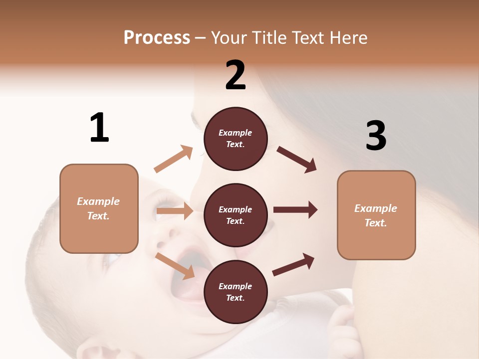 White Mother Woman PowerPoint Template
