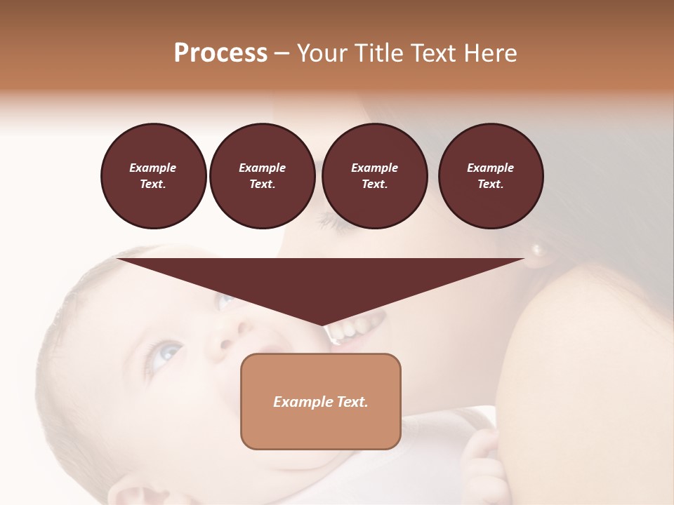 White Mother Woman PowerPoint Template