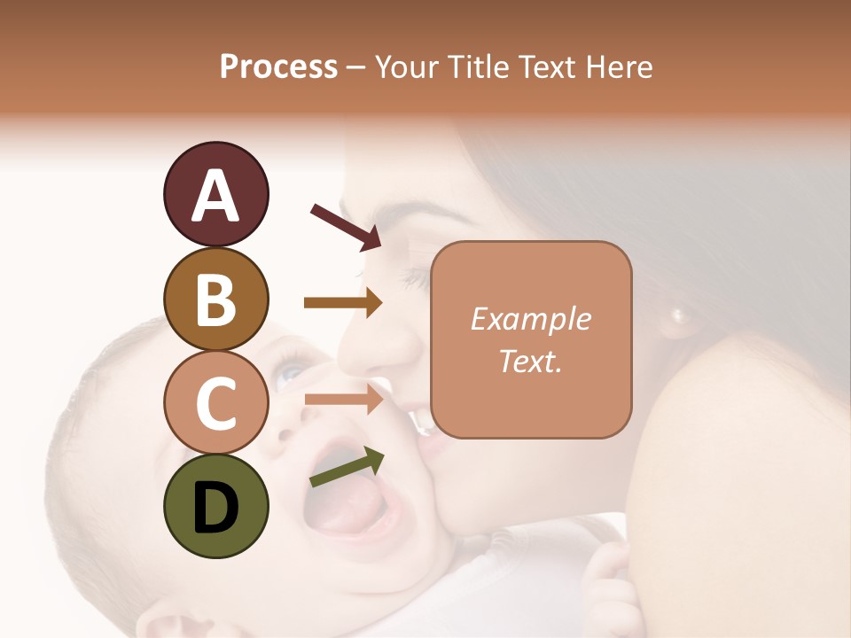 White Mother Woman PowerPoint Template