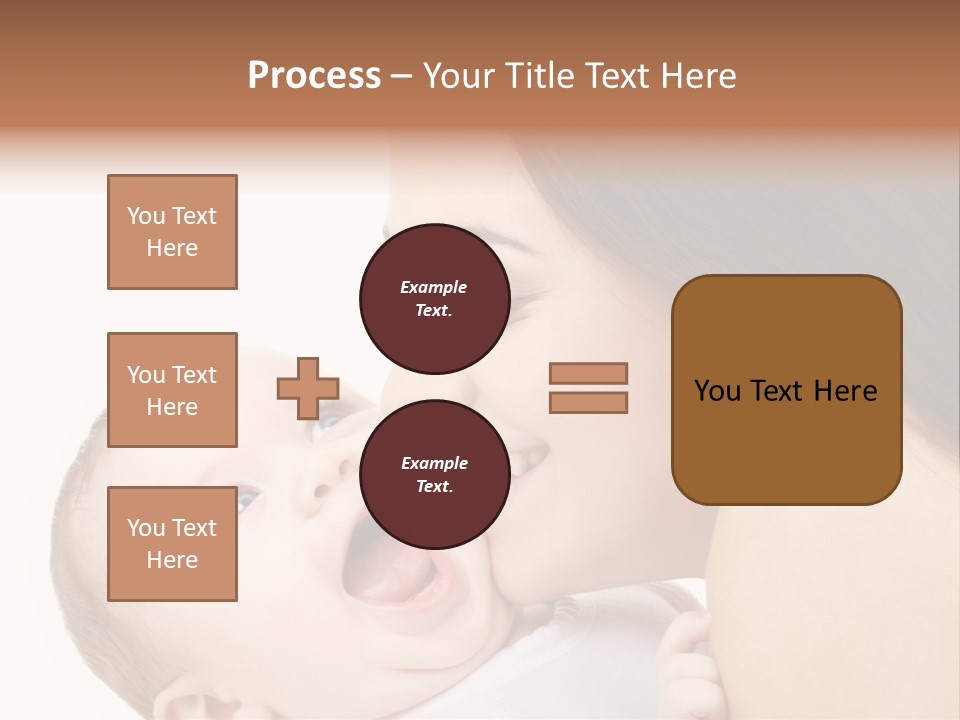 White Mother Woman PowerPoint Template