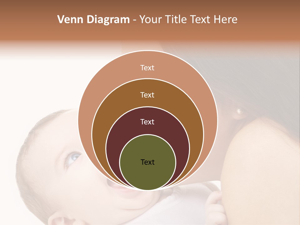 White Mother Woman PowerPoint Template