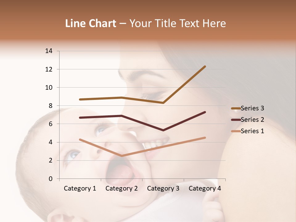 White Mother Woman PowerPoint Template