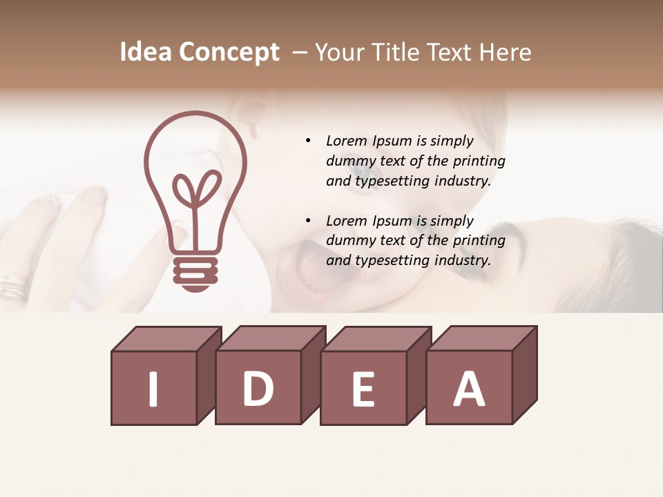 Cheerful Smile Beautiful PowerPoint Template