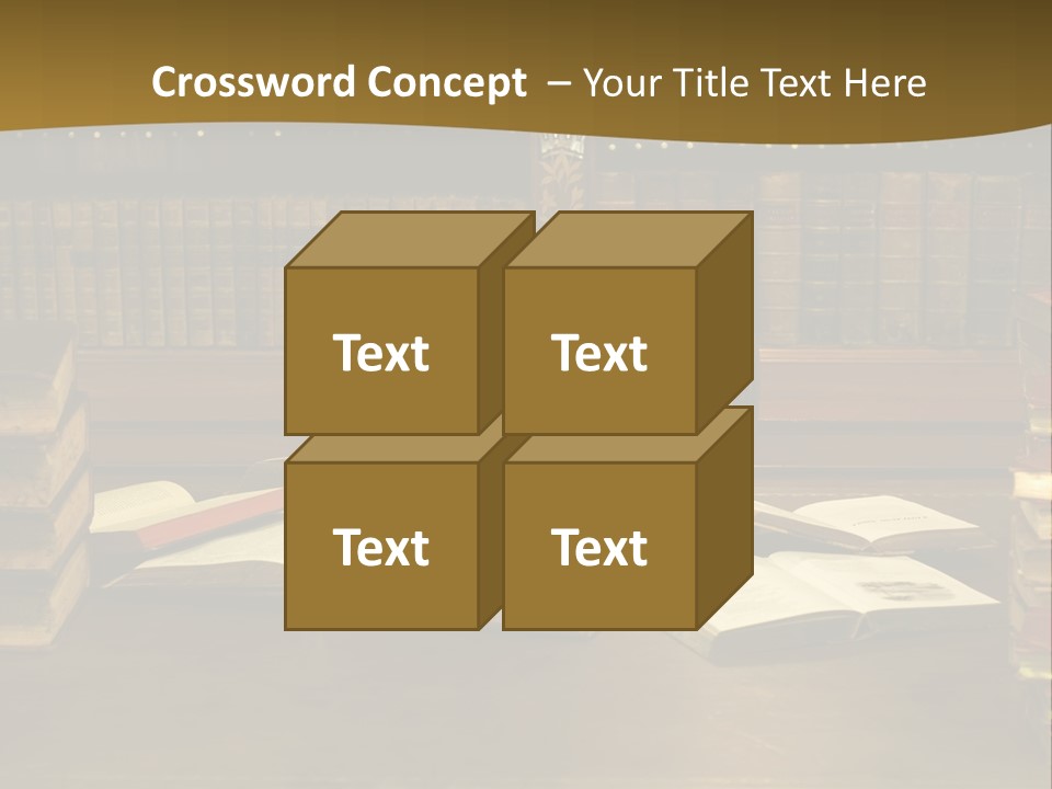 Texture Training Wooden PowerPoint Template
