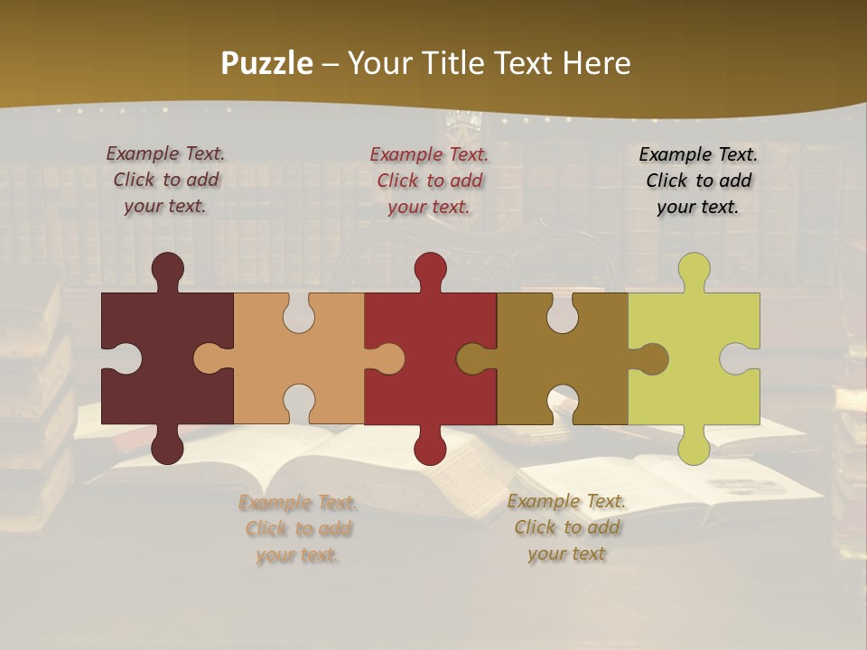 Texture Training Wooden PowerPoint Template