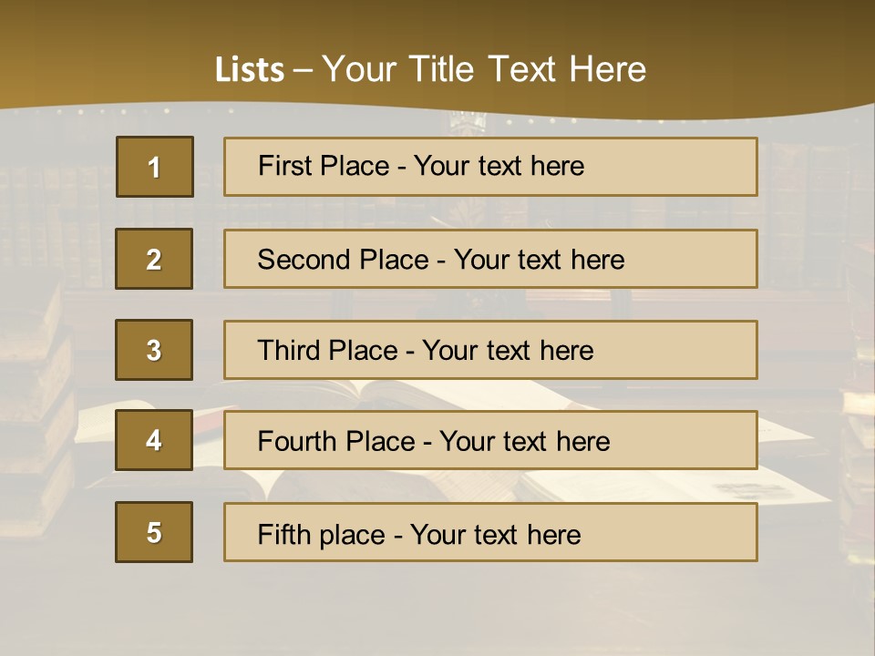 Texture Training Wooden PowerPoint Template