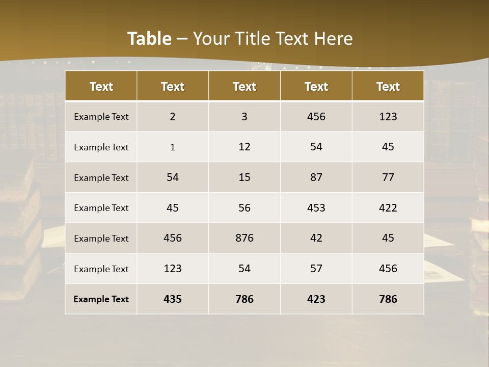 Texture Training Wooden PowerPoint Template