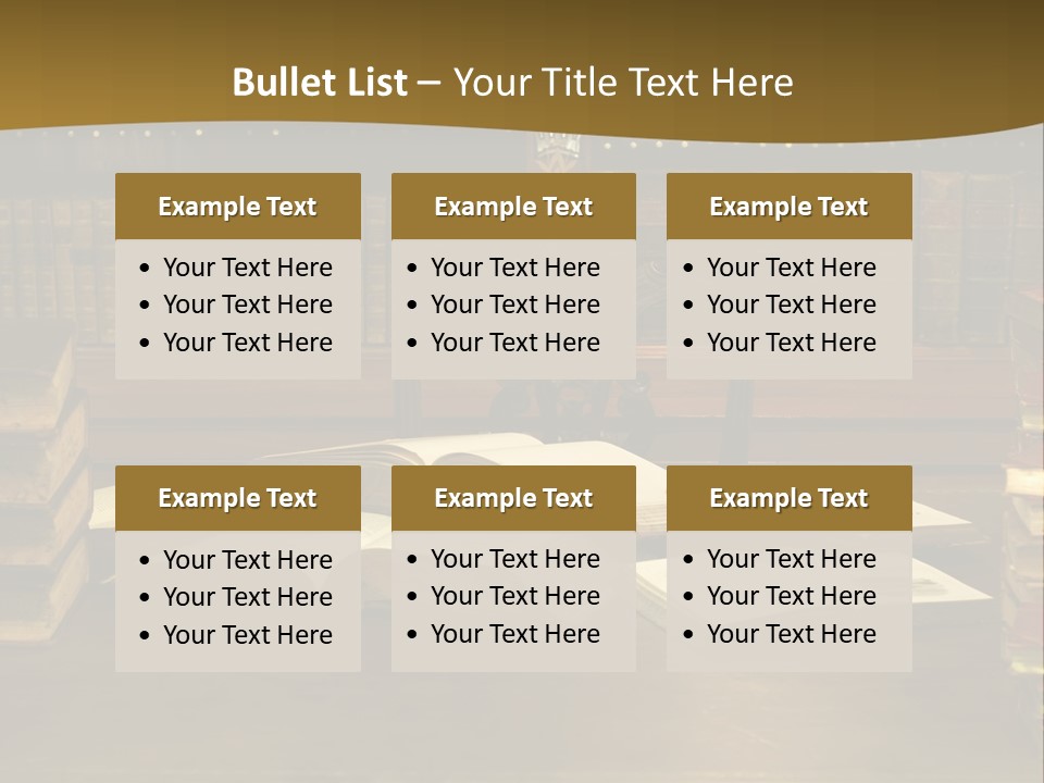 Texture Training Wooden PowerPoint Template