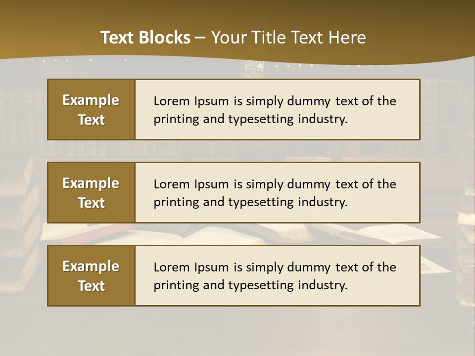 Texture Training Wooden PowerPoint Template