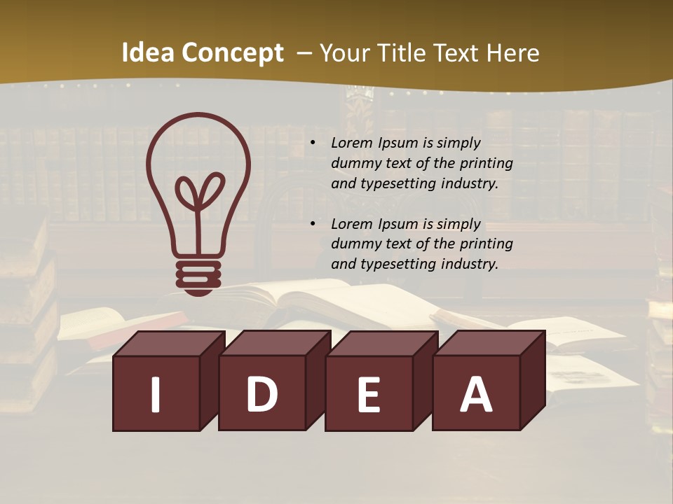 Texture Training Wooden PowerPoint Template