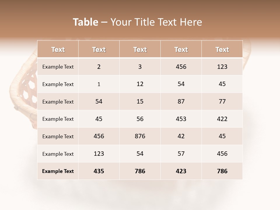 Bun Eating Basket PowerPoint Template