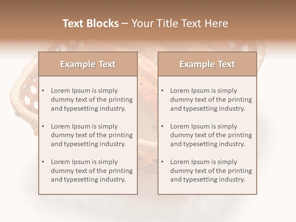 Bun Eating Basket PowerPoint Template