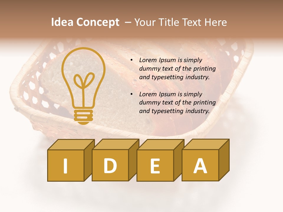 Bun Eating Basket PowerPoint Template